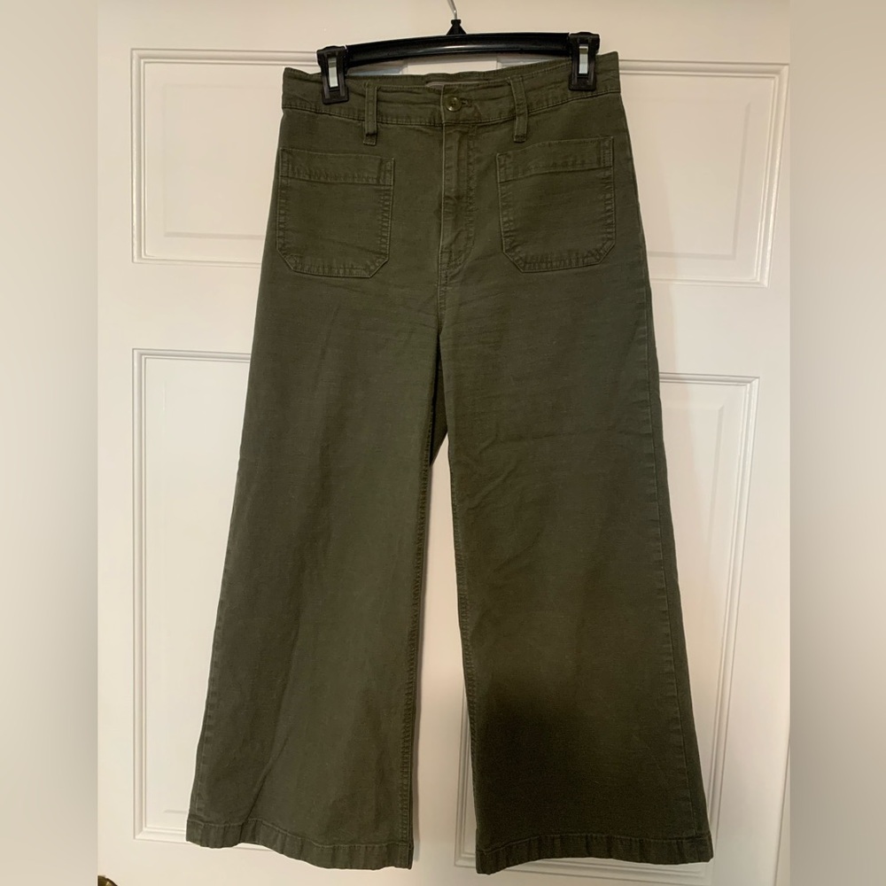 J. Crew / Point Sur Wide-Leg Cropped Pants